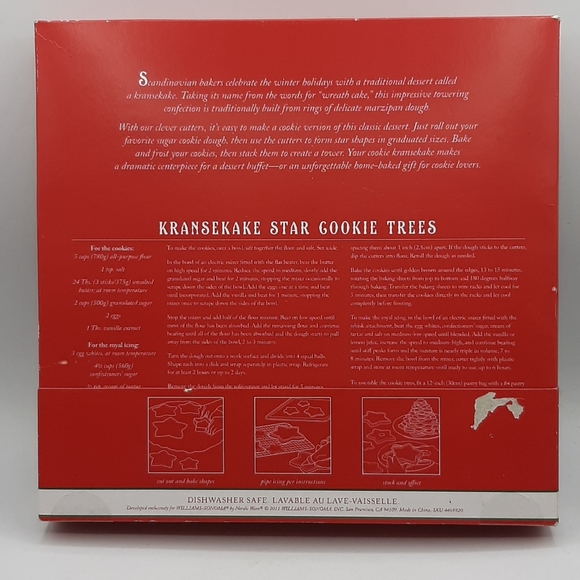NEW Williams-Sonoma Kransekake Graduated Star Shaped Cookie Cutters 10pc 2011 - Picture 4 of 5
